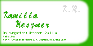 kamilla meszner business card